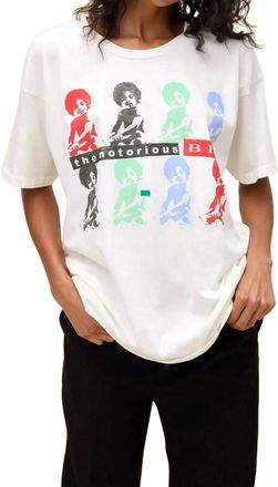 Daydreamer Notorious B. i.g. It Was All A Dream Merch Tee In Vintage White
