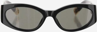 Jacquemus Womens Sunglasses Les Lunettes Ovalo Black Nylon