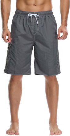 Generic Mens Swimming Trunks, Long Swimming Shorts, Quick-Drying Board Shorts, Leisure Shorts, Beach Shorts, Mens Shorts, Outdoor Casual Cargo Shorts, Bermuda