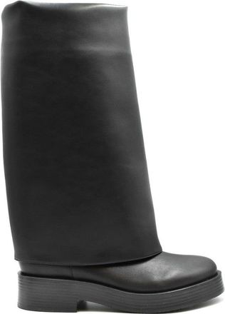 Casadei Chunky Heel Black Ankle Boots
