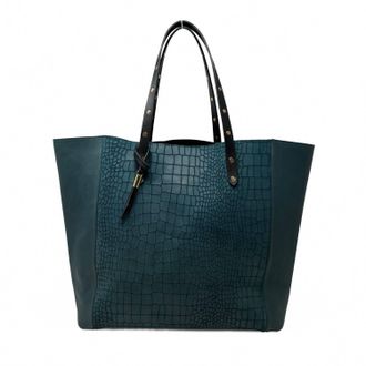 Kempton & Co. Womens Croco Tote In Balsam