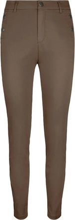 2-Biz Dames, Broeken, Bruin, Maat: 2XL Katoen