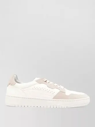 Eleventy low top sneakers contrast panels suede