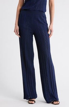 M Missoni Cotton Blend Sweater Pants in Navy Tones at Nordstrom Rack, Size Medium