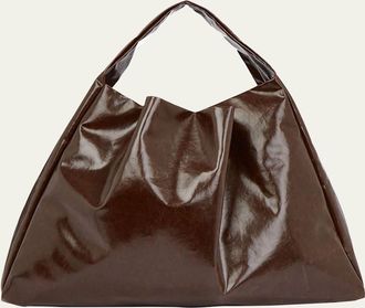 Kassl Editions Skai Shiny Faux-Leather Tote Bag
