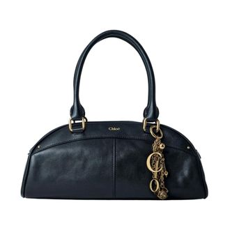 Chlo&eacute; Handbags, female, Black, Size: ONE SIZE Bowling Bag