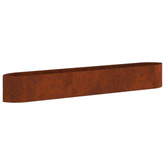 vidaXL Cama De Jard&iacute;n Elevada Acero Oxidado 300 X 40 X 40 Cm Acero Vidaxl