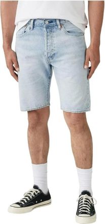 Levi's Korte Broeken, Heren, Blauw, W29, Denim, Bermuda 501