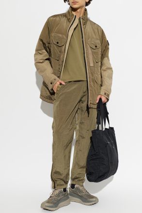 Stone Island Insulated Jacket With Patch, Mens, Green