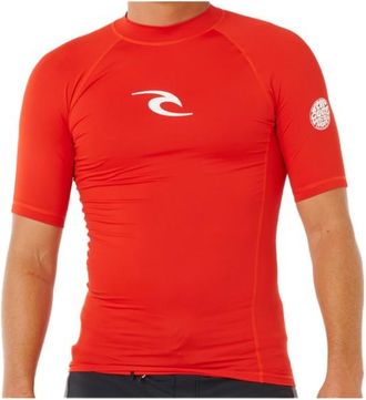 Rip Curl Waves UPF Perf S/S Lycra f&uuml;r Herren | rot