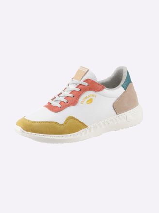 Heine Sneaker HEINE, Damen, Gr. 35, bunt (wei&szlig;, bunt), Leder, Synthetik, Veloursleder, Schuhe Sneaker