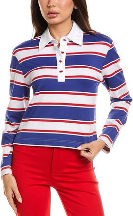 Alice & Olivia Alice + Olivia Lyle Rugby Polo Top
