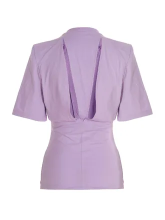 The Attico Jewel T-Shirt - Lavender