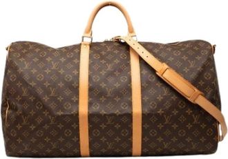 Louis Vuitton Pre-owned Keepall Bandouliere 60 - Dames - Vintage Weekendtas - Bruin - ONE Size - Leer - Vintage
