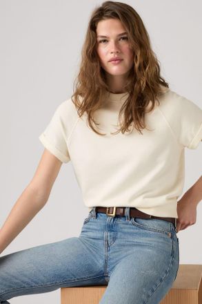 Levi's Marina Rolled Cuff Sweatshirt - Mujer - XS - White / Egret