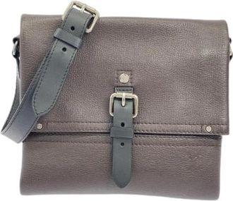 Louis Vuitton Pre-owned Cross Body Bags, male, Brown, Size: ONE SIZE Pre-owned Utah Canyon Messenger Shoulder Bag