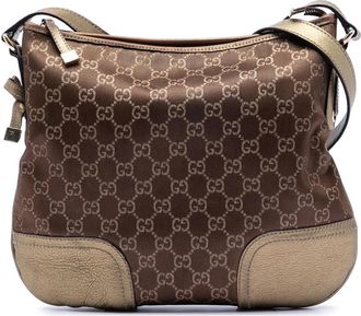 Gucci Pre-owned Cross Body Bags, female, Brown, Size: ONE SIZE Pre-owned Hobo Shoulder Bag