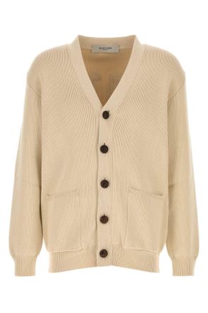 Golden Goose Beige Stretch Katoenmix Cardigan