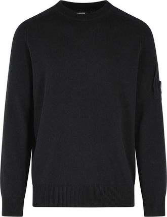 C.P. Company Black Wool Blend Sweater