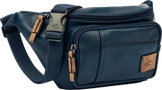 Camel Active Bauchtasche CAMEL ACTIVE Laos, Damen, Gr. B/H/T: 29cm x 16cm x 11cm, blau, Lederimitat, Retro, beschichtet, kontrastfarbene Details, leichte Abriebeff