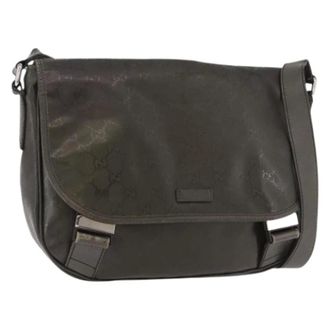 Gucci Pre-owned Vintage Schoudertas - Dames - Pre-owned - Zwart - Maat: ONE Size Leer