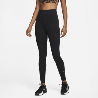 Nike Womens One Dri-FIT High-Waisted Full-Length Leggings in Black | DM7278-010