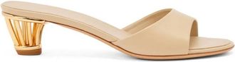 Ferragamo Slip-On Cage Heel Sandals, Size 10 C