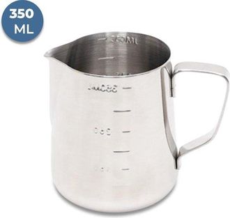 OEM Jarra Para Espumar Leche Acero Inoxidable 9 X 7,5 Cm Jarra De Leche De 350 Ml Con Vaso Medidor Interno