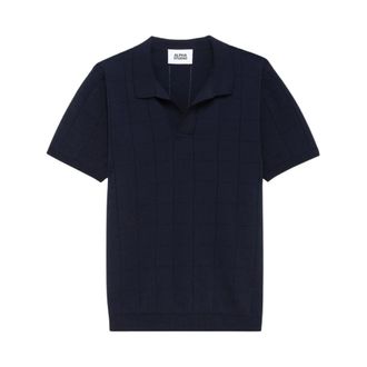 Alpha Studio Polo Shirts, male, Blue, Size: 2XL Polo tennis in cotone