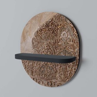 OEM Estante Ovalado Negro Arabesque Whispers