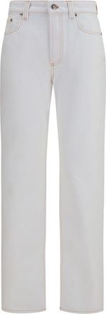 Versace White Straight High Rise Jeans