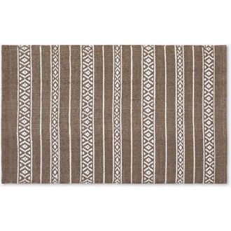 Linea Paralela Alfombra Interior Y Exterior Marr&oacute;n 160x230 Cm