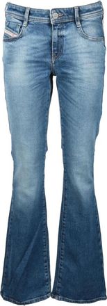 Diesel Flared Jeans - Dames - Flared Jeans - Blauw - W30 - Katoen - Jeans