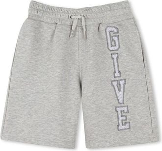 Givenchy Embroidered Logo Fleece Shorts