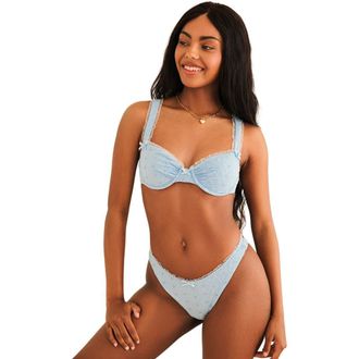 Dippin' Daisy's Swimwear Priscilla Underwire Bikini Top in Baby Blue at Nordstrom, Size X-Small