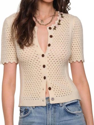 Heartloom Carraway Cardigan In Ivory