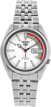 Seiko 5 Automatic White Dial Mens Watch SNK369