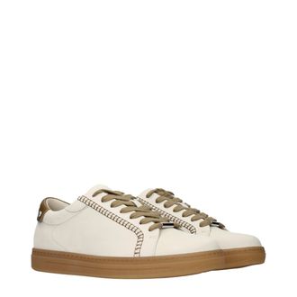 Jimmy Choo London Leather Sneaker - Beige
