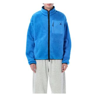 Nike Fitness, Heren, Blauw, M, Polyester, Jordan Flight Sherpa Jacket