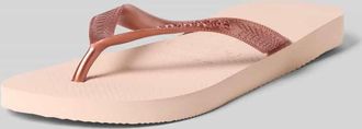 Havaianas Zehentrenner mit Label-Detail in Rosa, Gr&ouml;&szlig;e 35/36