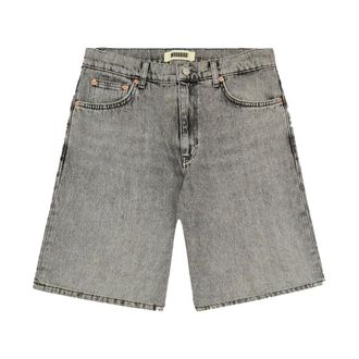 Woodbird Klassieke Denim Jeans met Knoopsluiting - Heren - Korte broeken - Grijs - Maat: W28 Denim