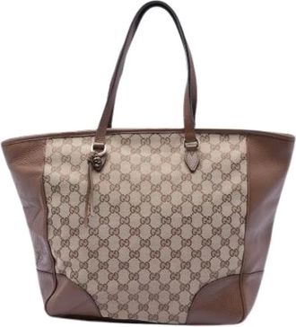 Gucci Pre-owned Tote Bags, female, Beige, Size: ONE SIZE Pre-owned Bree Tote Bag