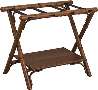 Ballard Designs Dayna Luggage Rack - Chestnut - Ballard Designs