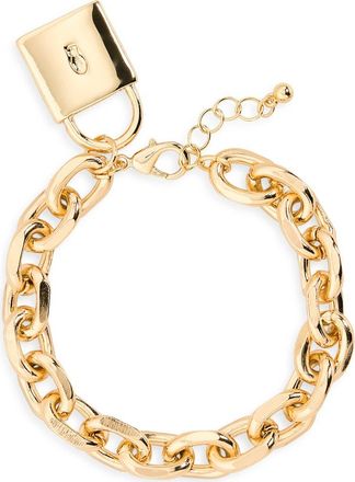 Nordstrom Rack Chain Lock Bracelet in Gold at Nordstrom Rack
