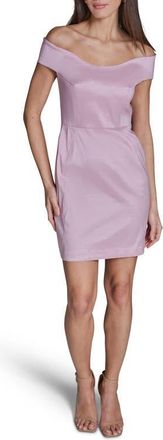 BCBGeneration Off the Shoulder Minidress in Lilac at Nordstrom, Size 14