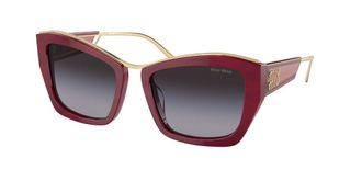 Miu Miu MU02YS 16H09S Womens Sunglasses Burgundy Size 55