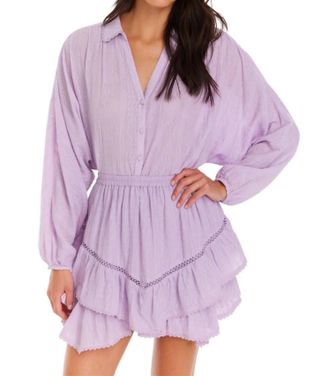 Allison New York Maggie Mini Skirt In Lilac