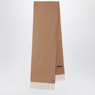 Prada Sciarpa cammello in seta e cashmere