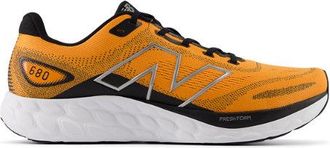 New Balance Uomo Fresh Foam 680 v8 in Arancia/Nero/Grigio, Tessile, Taglia 40.5