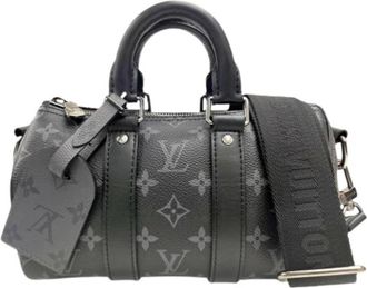 Louis Vuitton Pre-owned Monogram Eclipse Boston Bag - unisex - Vintage Handtas - Zwart - ONE Size - Vintage